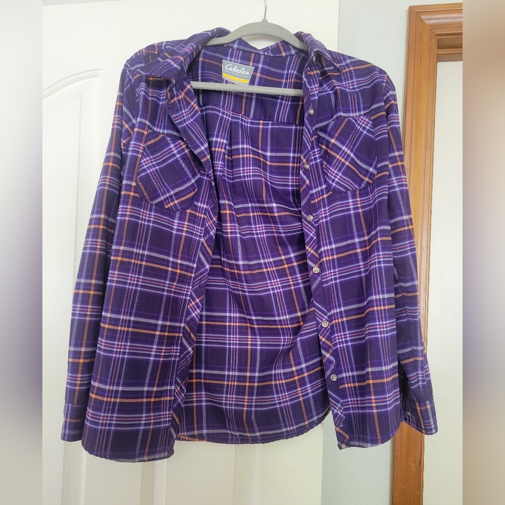 Purple and Orange Button Down